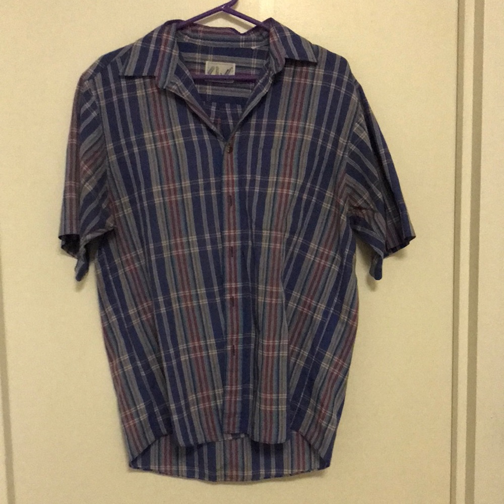 Cool print button down L (Apparel Workshop)
